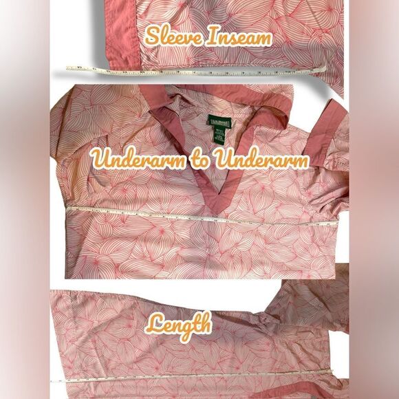 LL Bean Pink Hooded Tunic - Picture 7 of 11